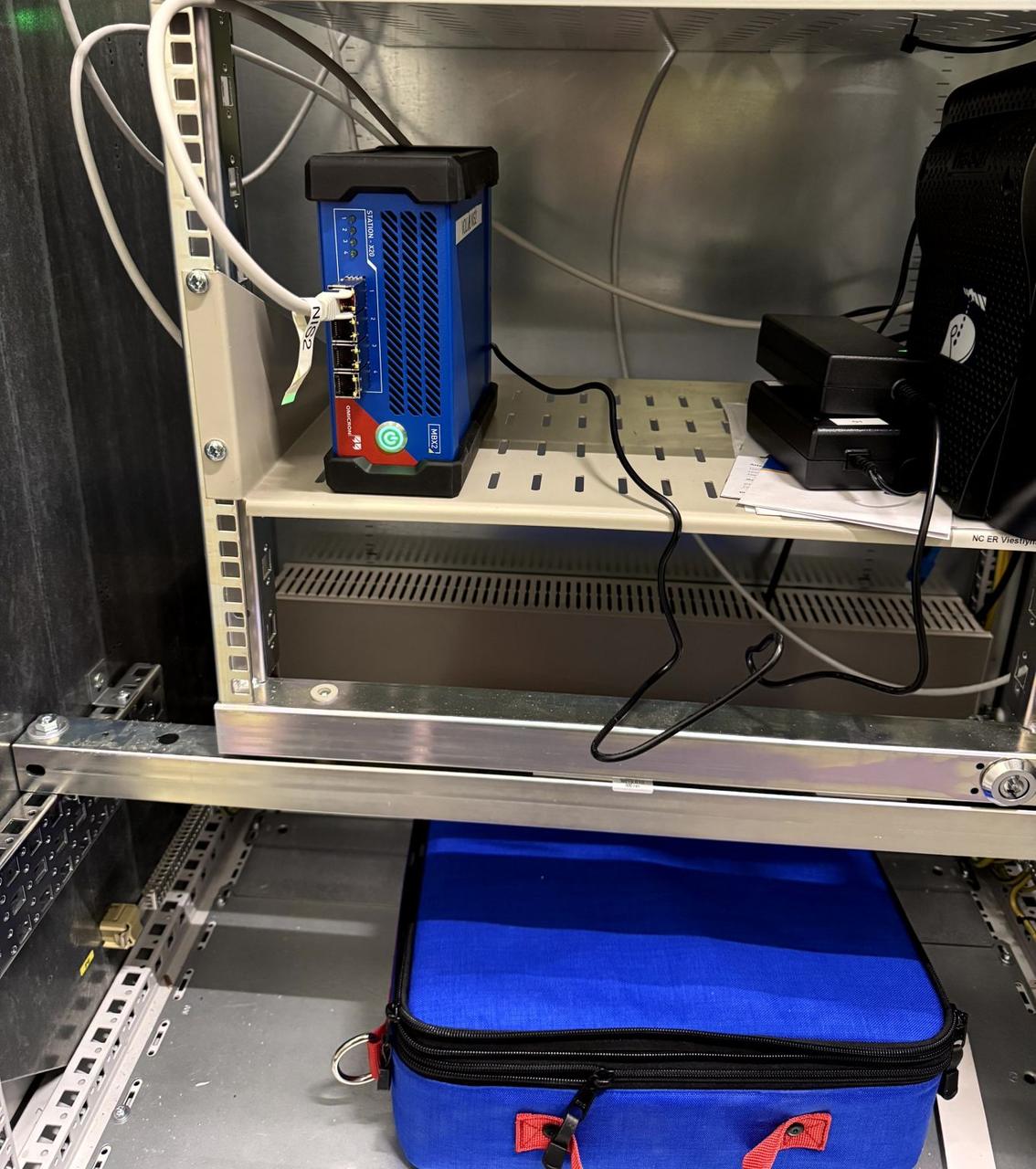 OMICRON StationGuard installed in a cabinet